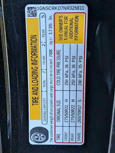 2022 Chevrolet Tahoe 2WD RST