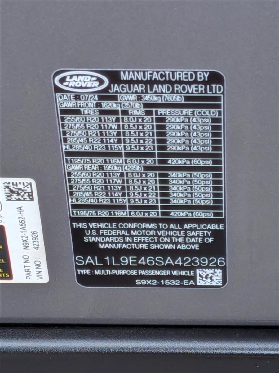 2025 Land Rover Range Rover Sport P460 PHEV Dynamic SE