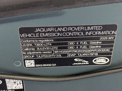 2026 Land Rover Range Rover Sport P400 Dynamic SE