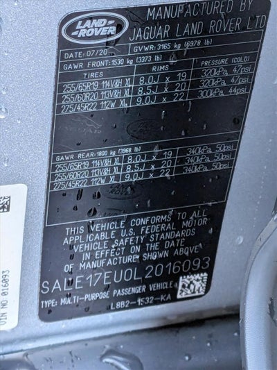 2020 Land Rover Defender 110 First Edition AWD