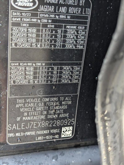 2024 Land Rover Defender 110 P300 S