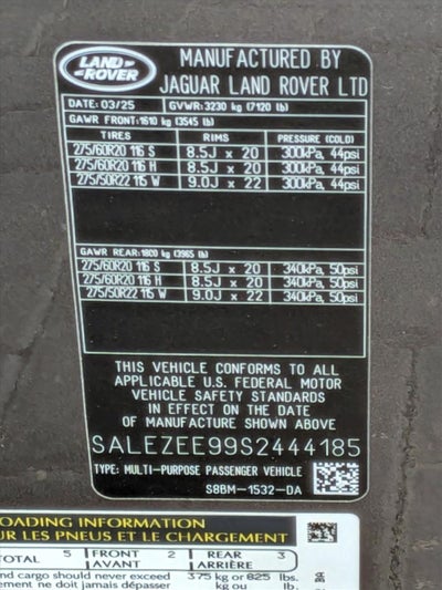 2025 Land Rover Defender 110 P635 OCTA