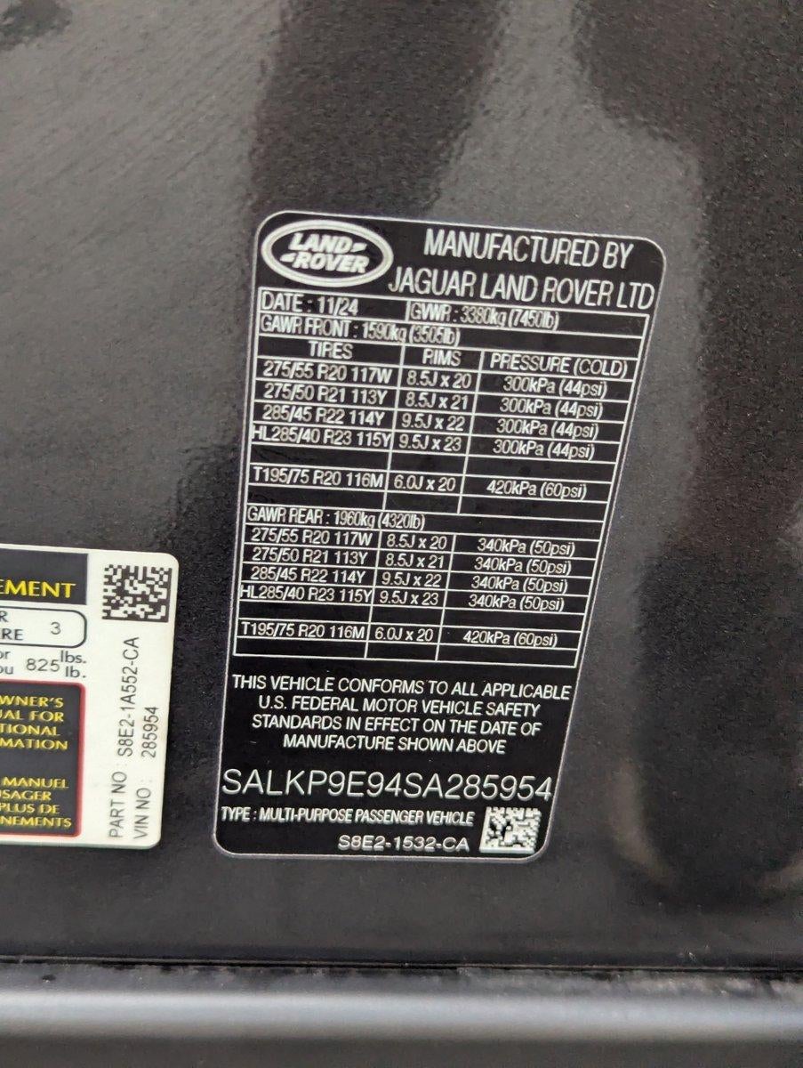 2025 Land Rover Range Rover P530 SE SWB