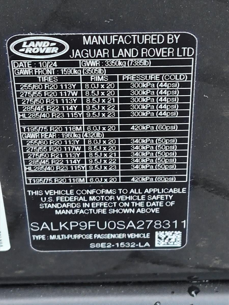 2025 Land Rover Range Rover P400 SE SWB