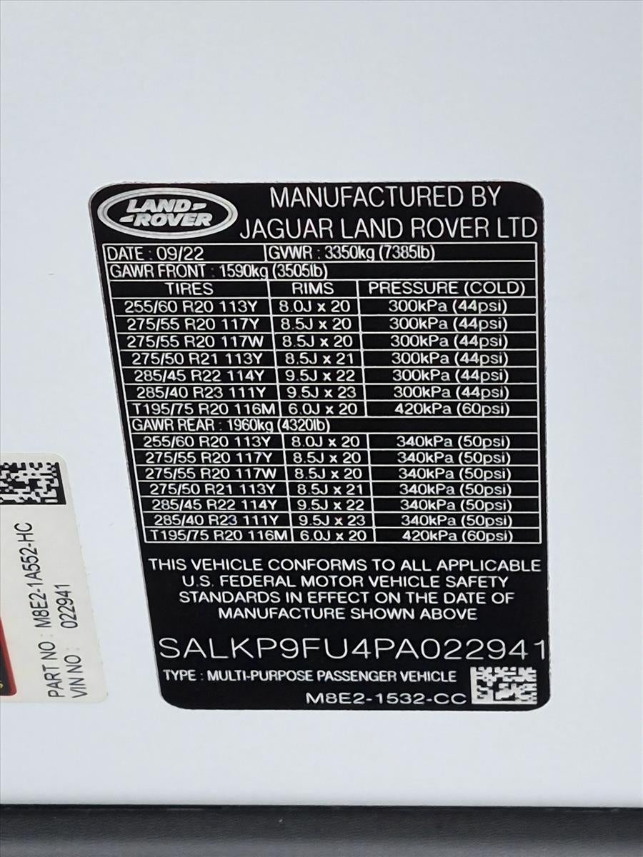 2023 Land Rover Range Rover P400 SE SWB