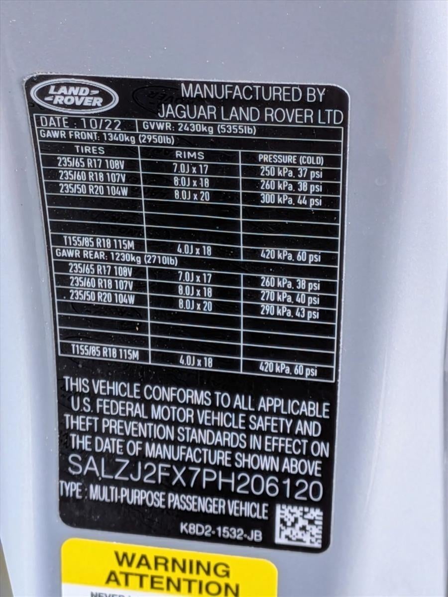 2023 Land Rover Range Rover Evoque S AWD