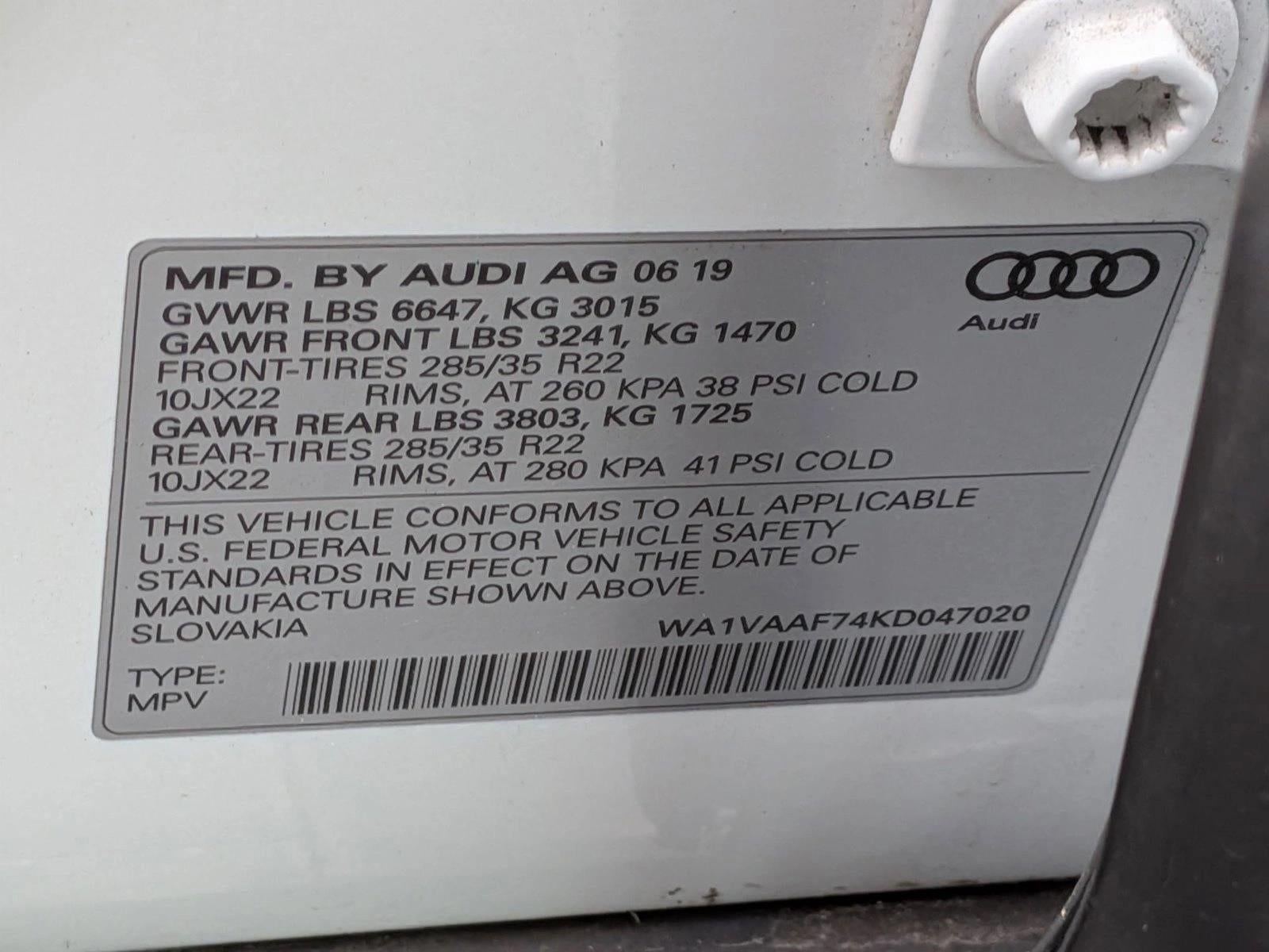 2019 Audi Q7 Prestige 55 TFSI quattro