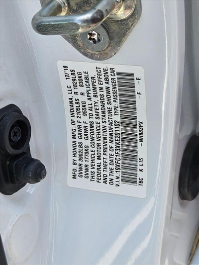 2019 Honda Civic Sedan EX CVT