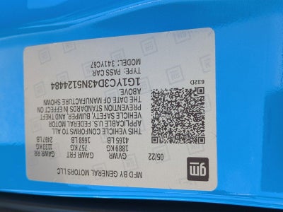 2022 Chevrolet Corvette Stingray Convertible 3LT