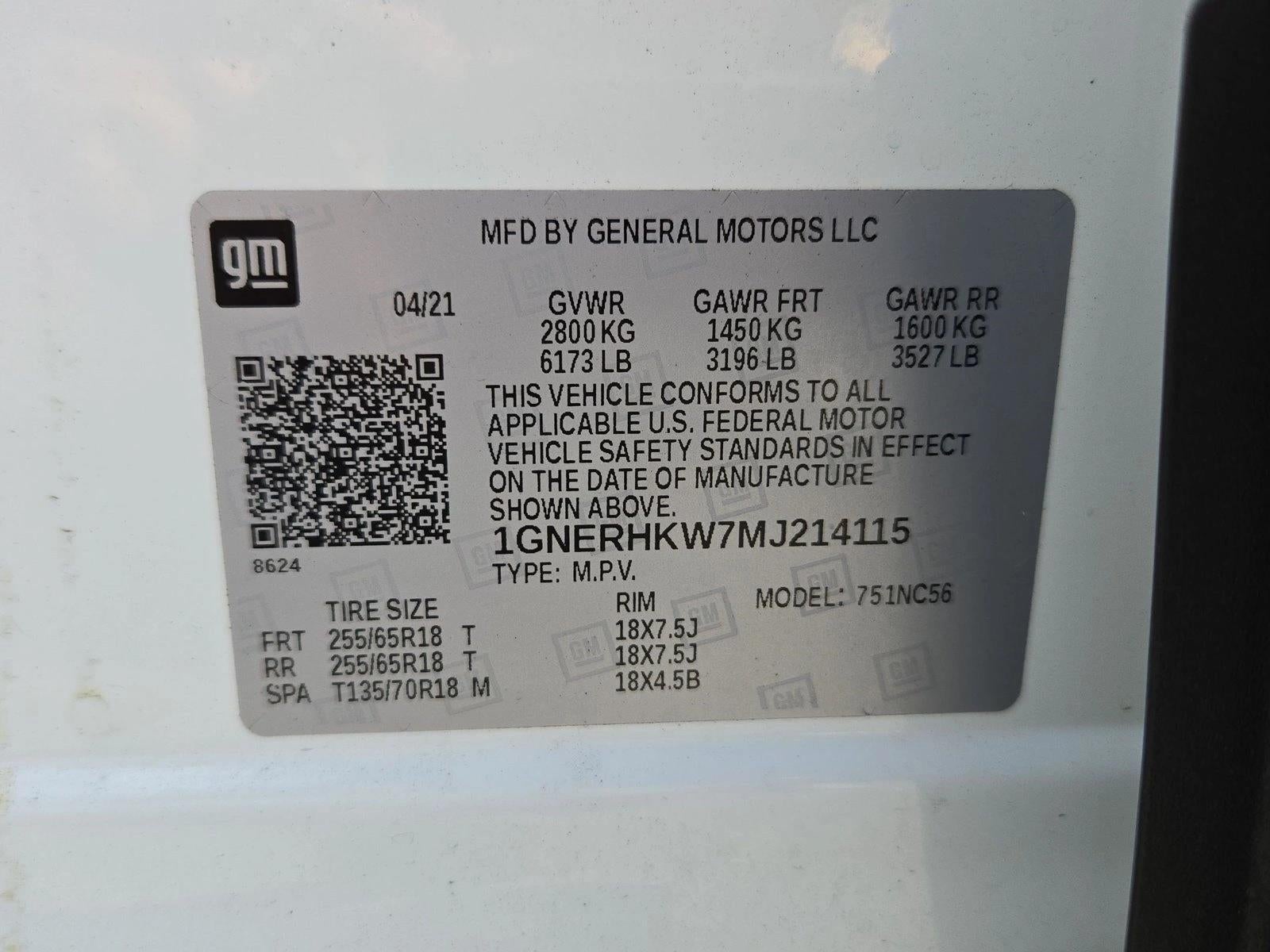 2021 Chevrolet Traverse FWD 3LT