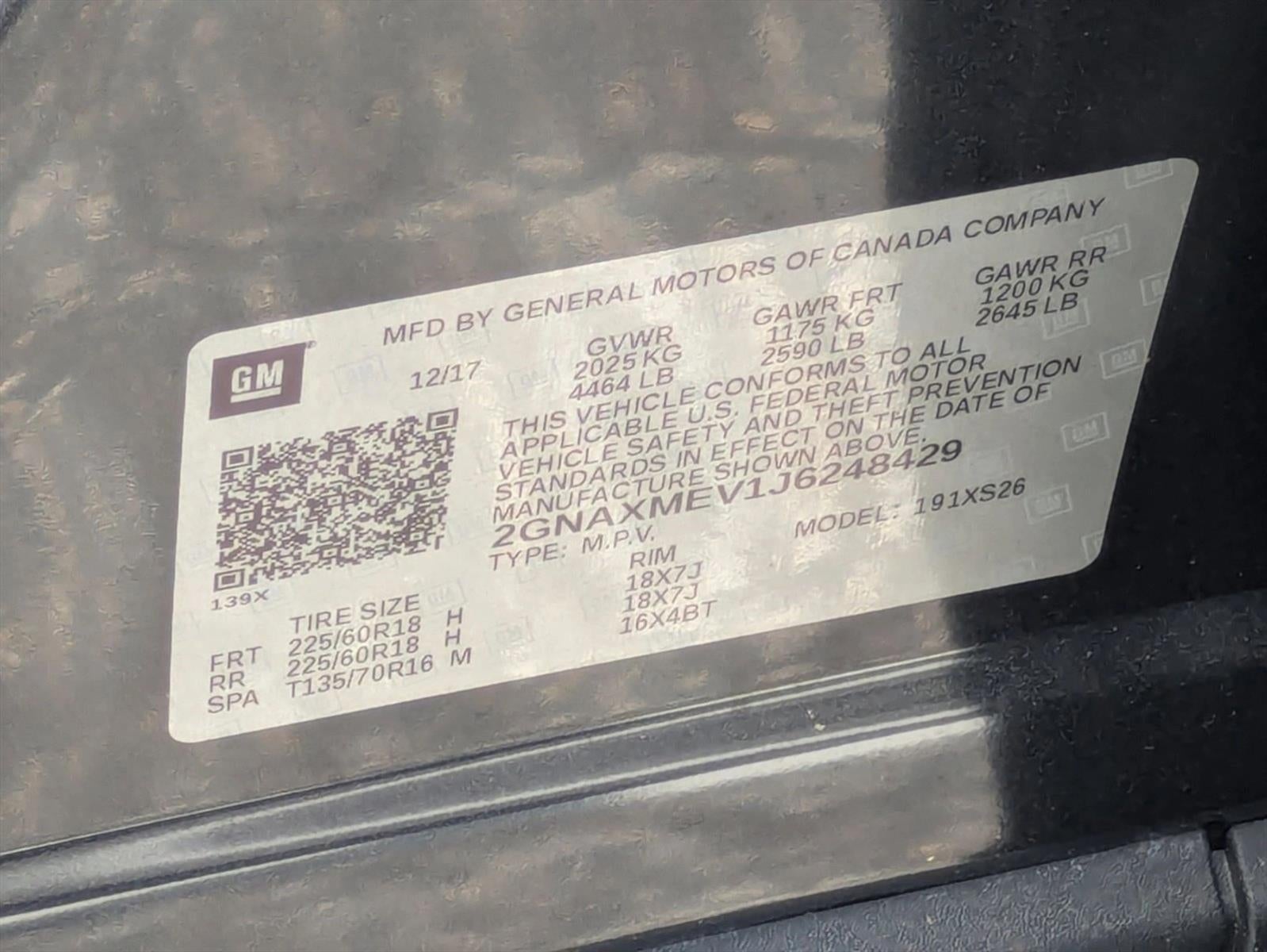 2018 Chevrolet Equinox FWD Premier