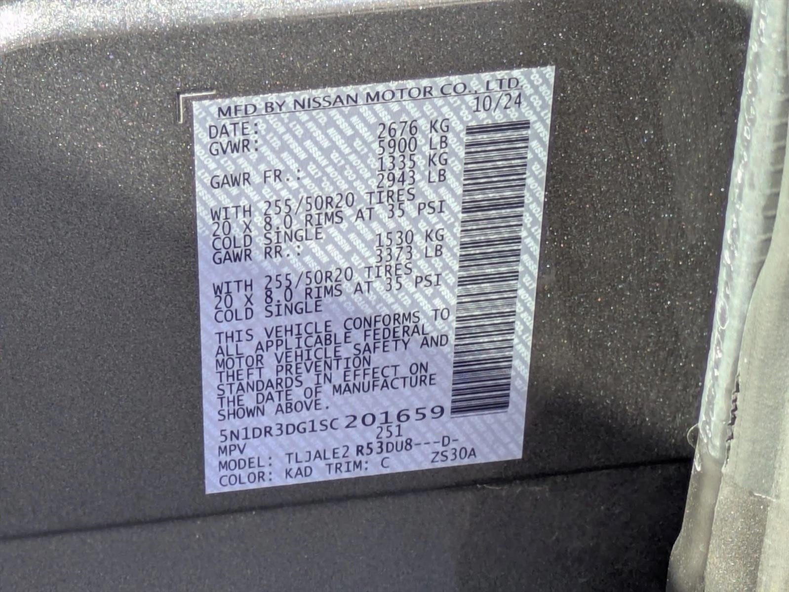 2025 Nissan Pathfinder Platinum 2WD