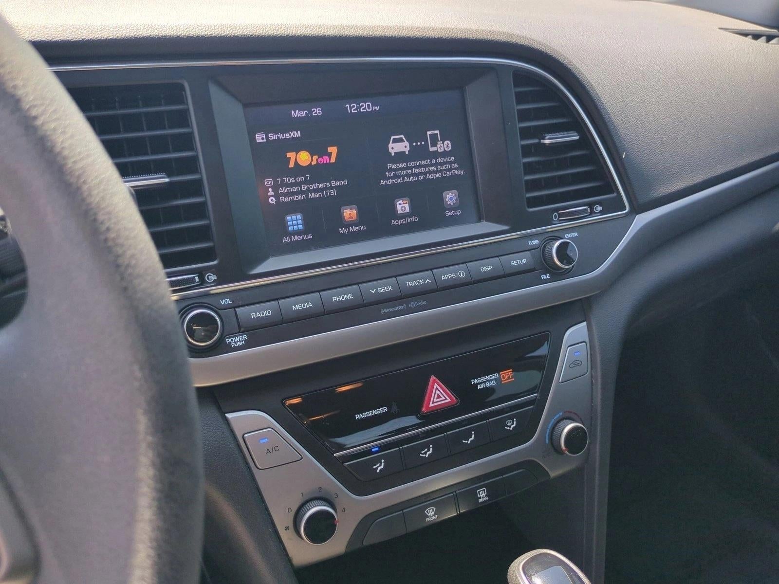 2018 Hyundai ELANTRA SEL 2.0L Auto