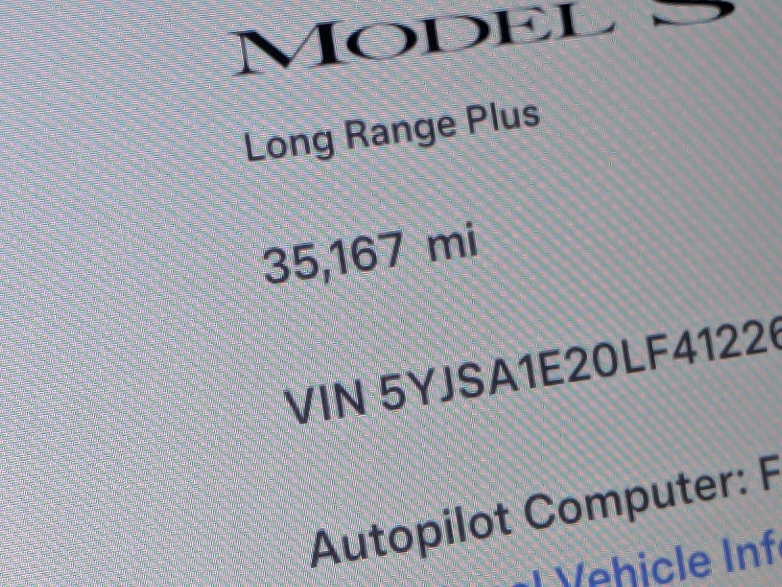 2020 Tesla Model S Long Range Plus AWD