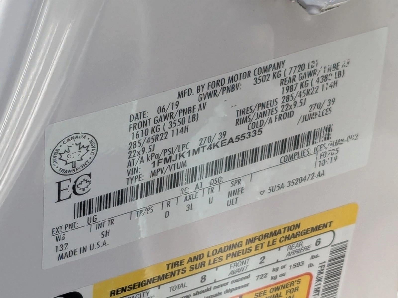 2019 Ford Expedition Max Platinum 4x4