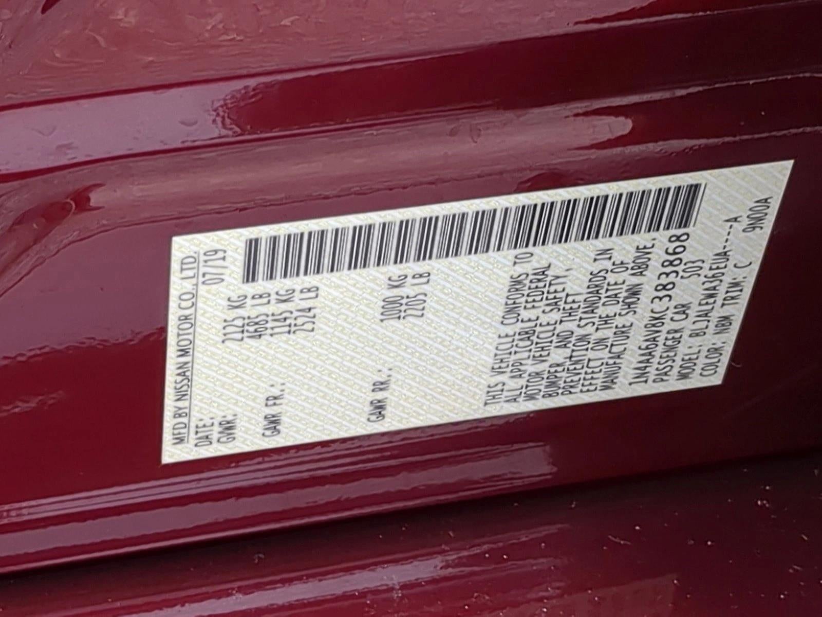 2019 Nissan Maxima SL 3.5L