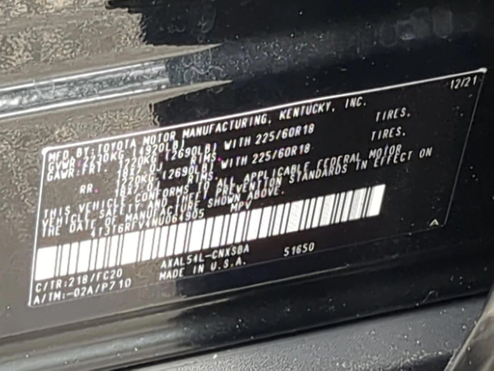2022 Toyota RAV4 Hybrid SE AWD (Natl)