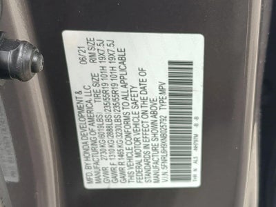 2022 Honda Odyssey Elite Auto