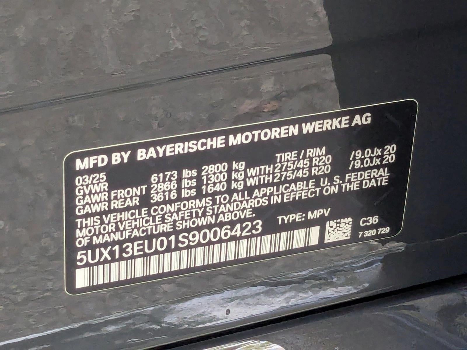 2025 BMW X5 sDrive40i Sports Activity Vehicle