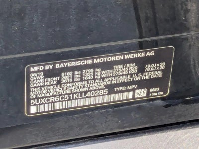 2019 BMW X5 xDrive40i Sports Activity Vehicle