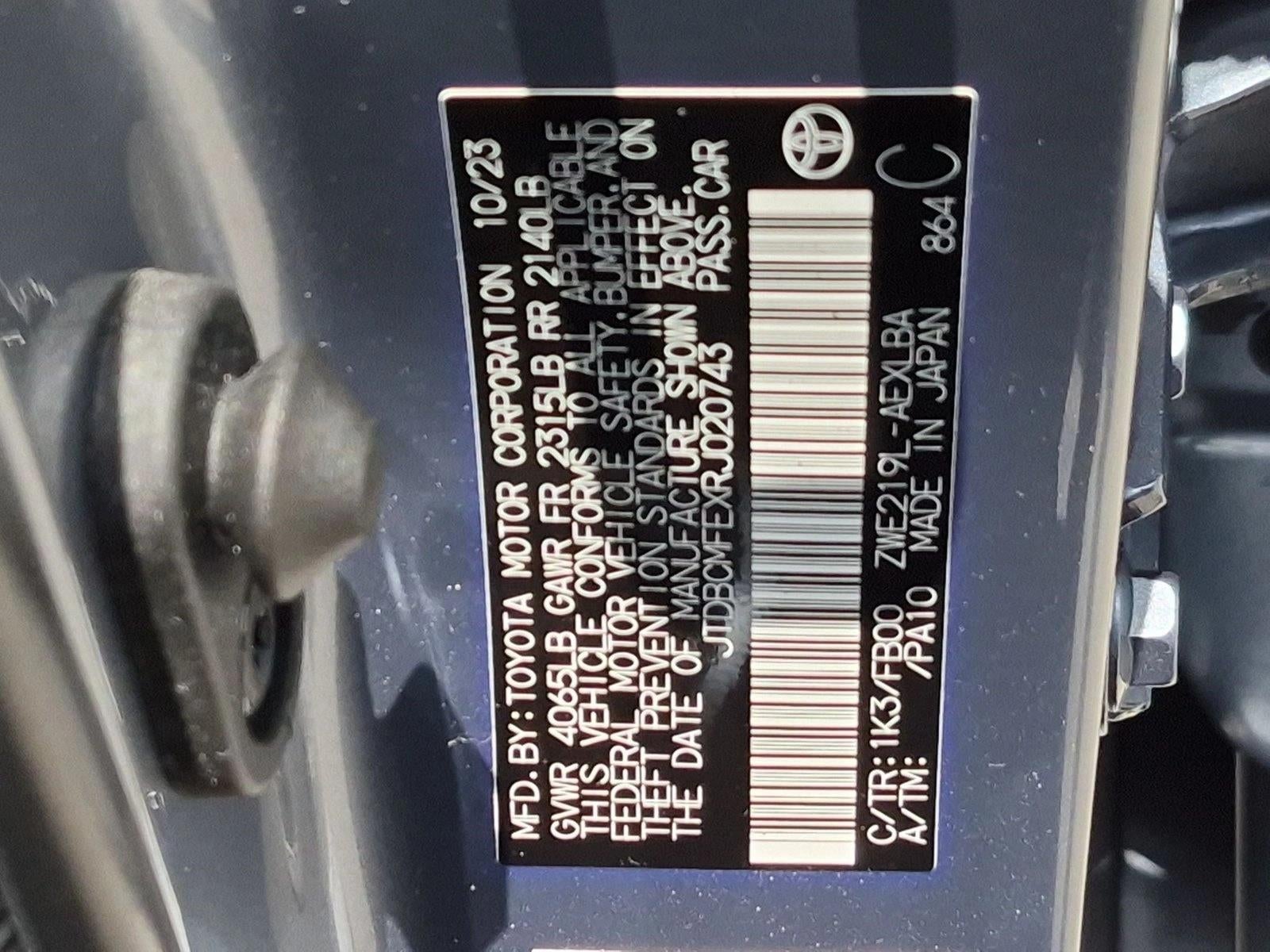 2024 Toyota Corolla Hybrid LE FWD (Natl)