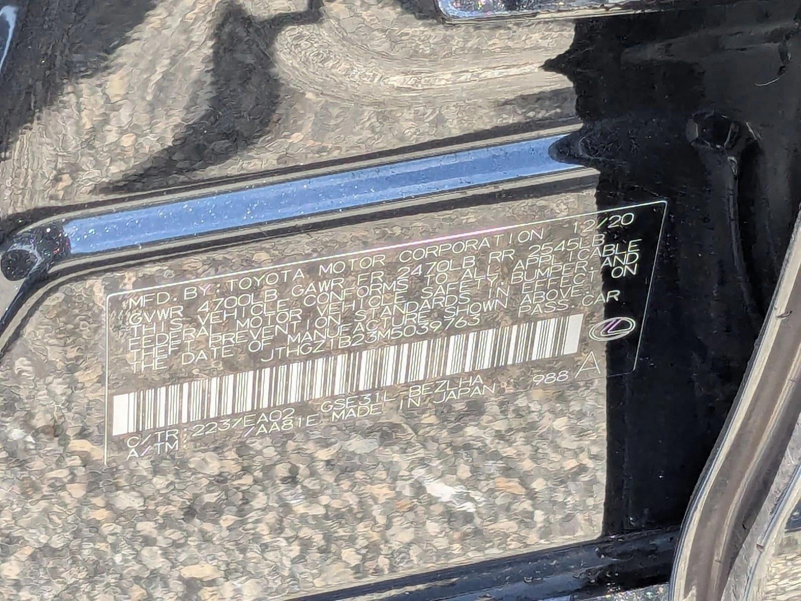 2021 Lexus IS 350 F SPORT RWD