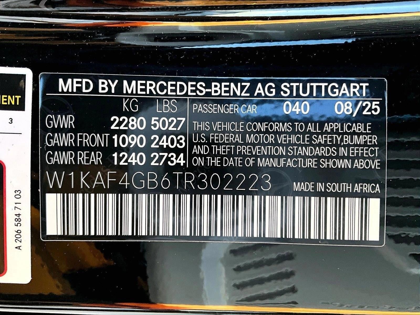 2026 Mercedes-Benz C-Class C 300 Sedan