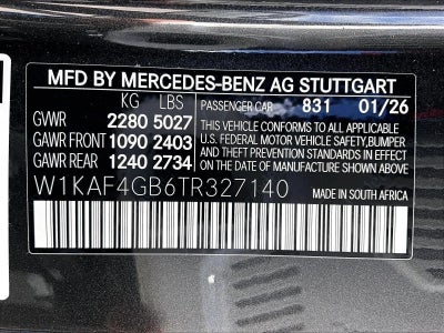 2026 Mercedes-Benz C-Class C 300 Sedan
