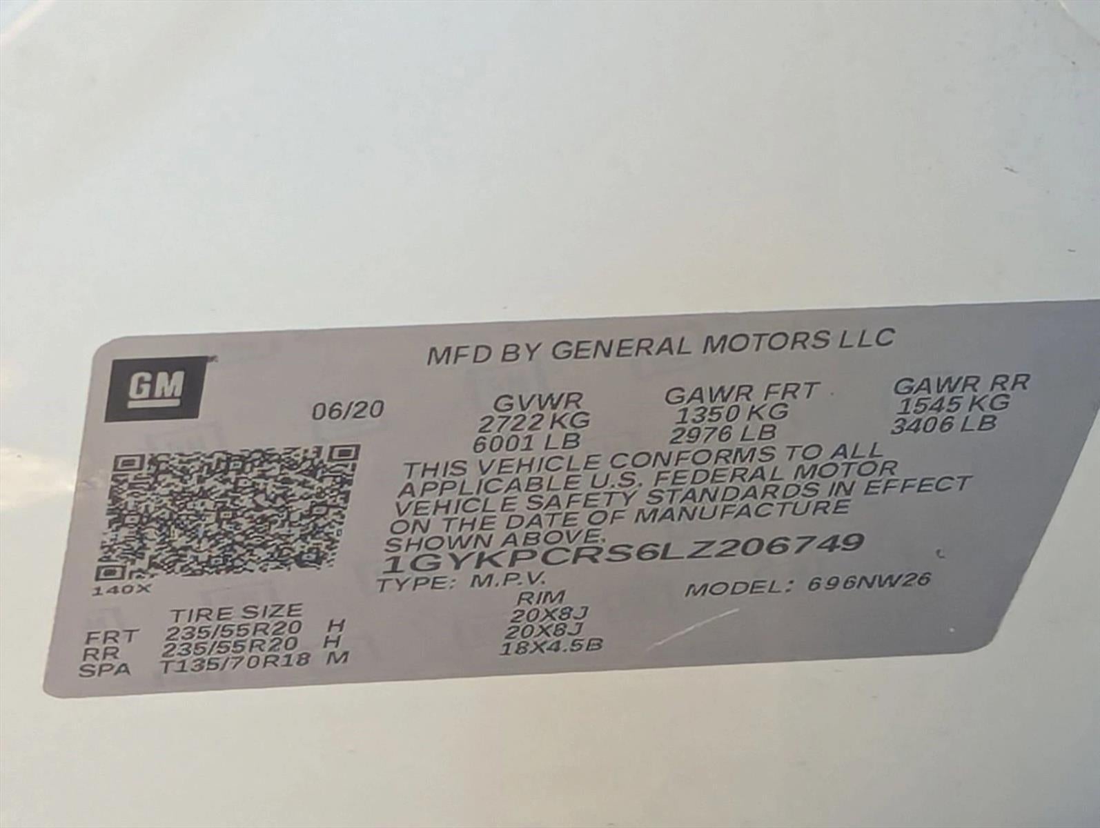 2020 Cadillac XT6 FWD 4dr Premium Luxury