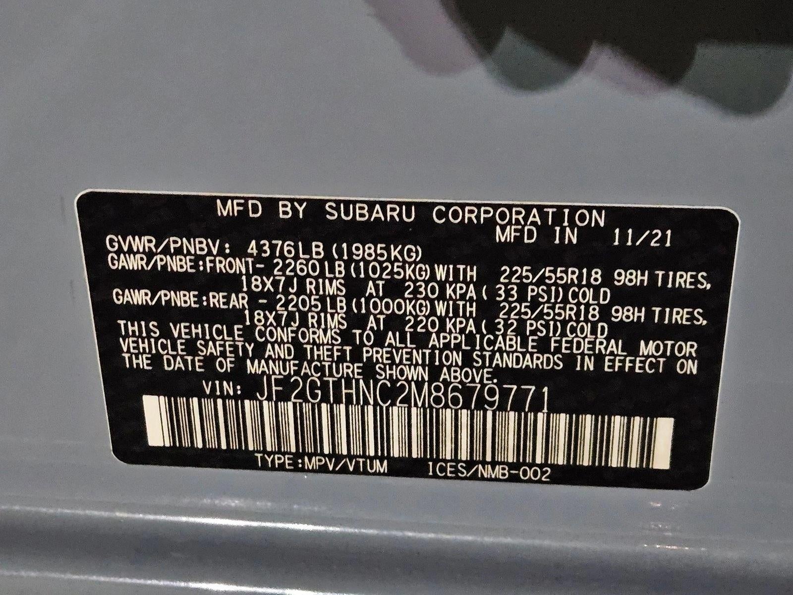 2021 Subaru Crosstrek Limited CVT