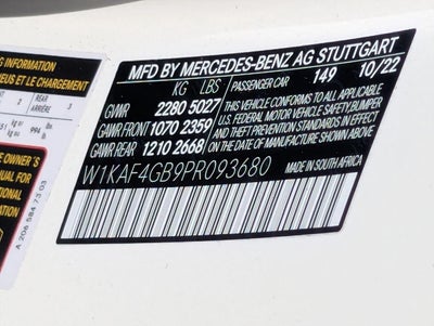 2023 Mercedes-Benz C-Class C 300 Sedan