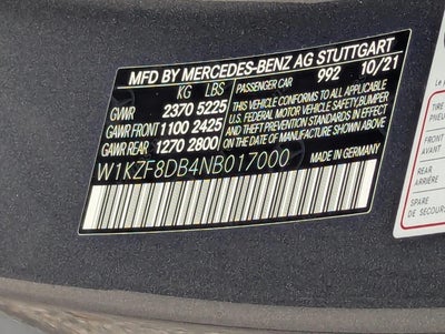 2022 Mercedes-Benz E-Class E 350 RWD Sedan