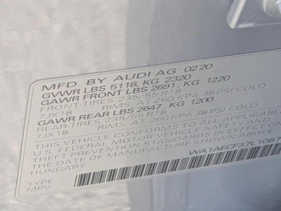 2020 Audi Q3 Premium 45 TFSI quattro