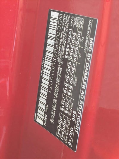 2019 Mercedes-Benz GLA GLA 250 SUV