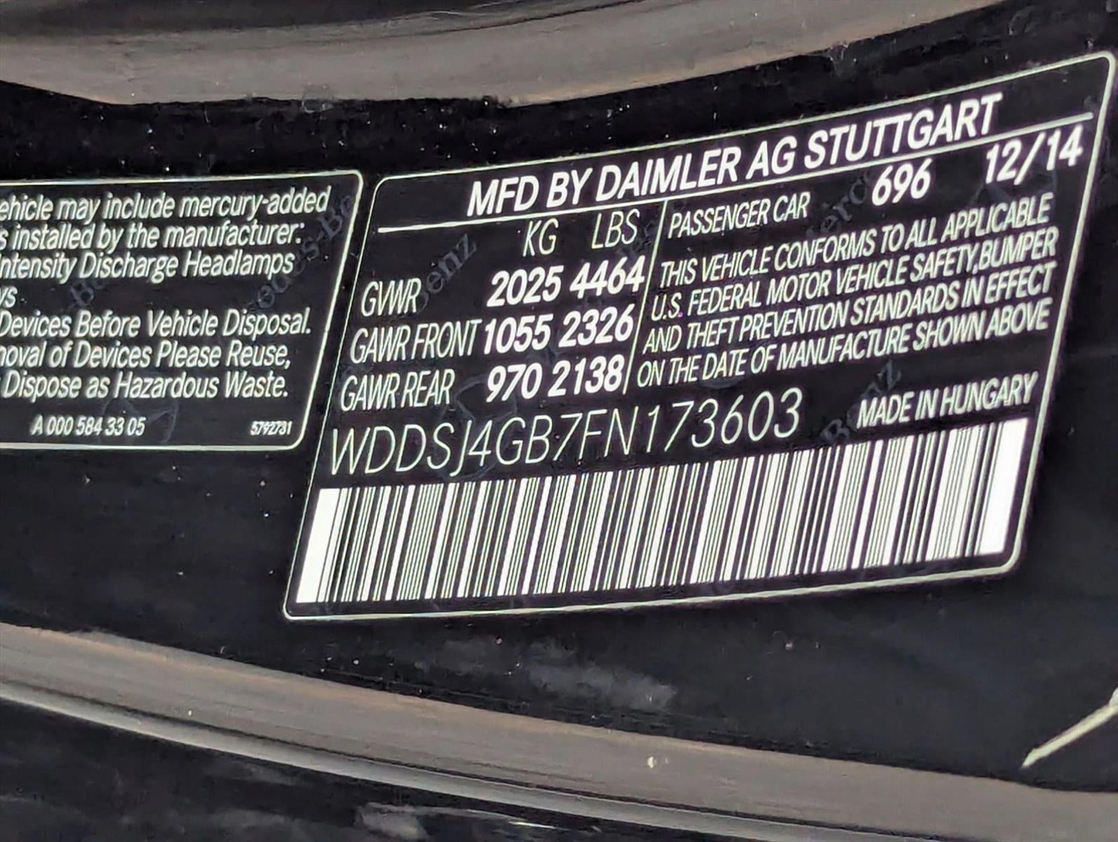 2015 Mercedes-Benz CLA CLA 250 4MATIC® Coupe