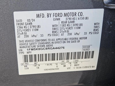 2024 Ford Explorer ST 4WD