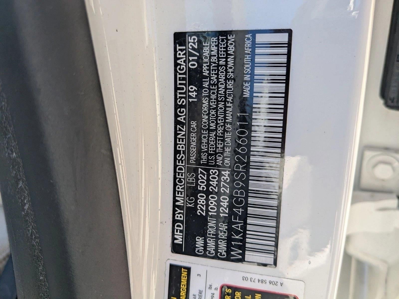 2025 Mercedes-Benz C-Class C 300 Sedan