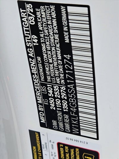 2025 Mercedes-Benz E-Class E 350 RWD Sedan