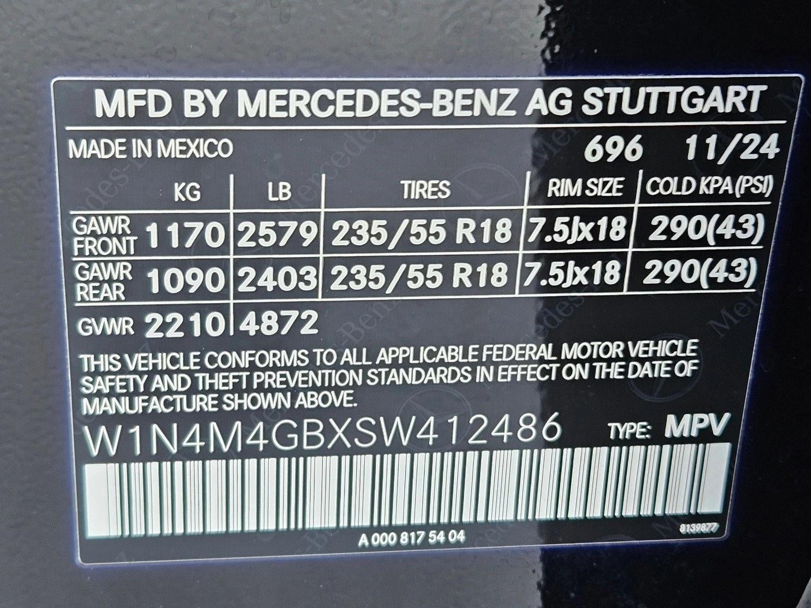 2025 Mercedes-Benz GLB GLB 250 SUV