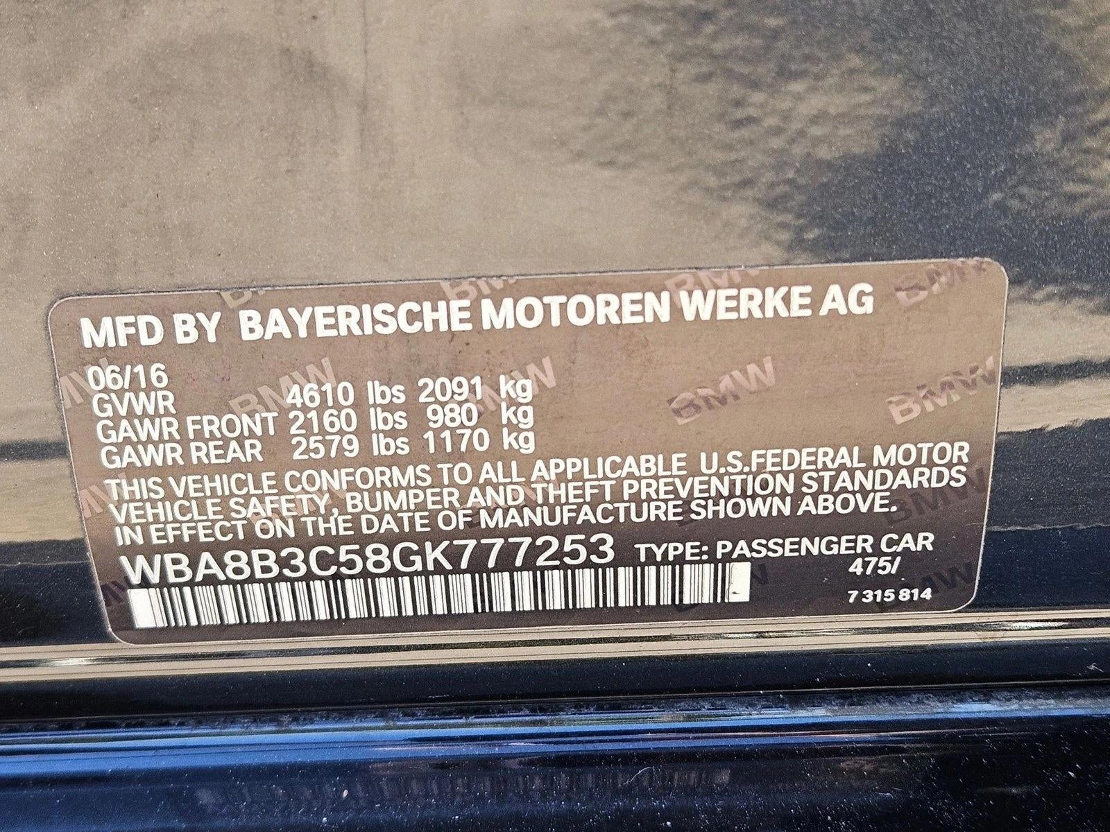 2016 BMW 340i Sedan