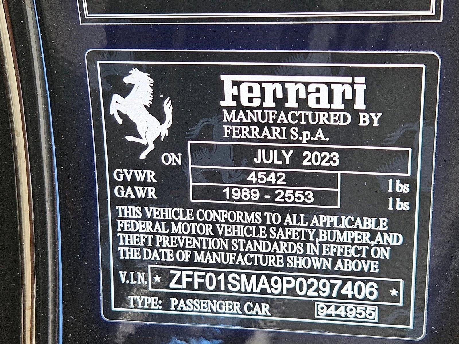 2023 Ferrari 296 GTS Convertible