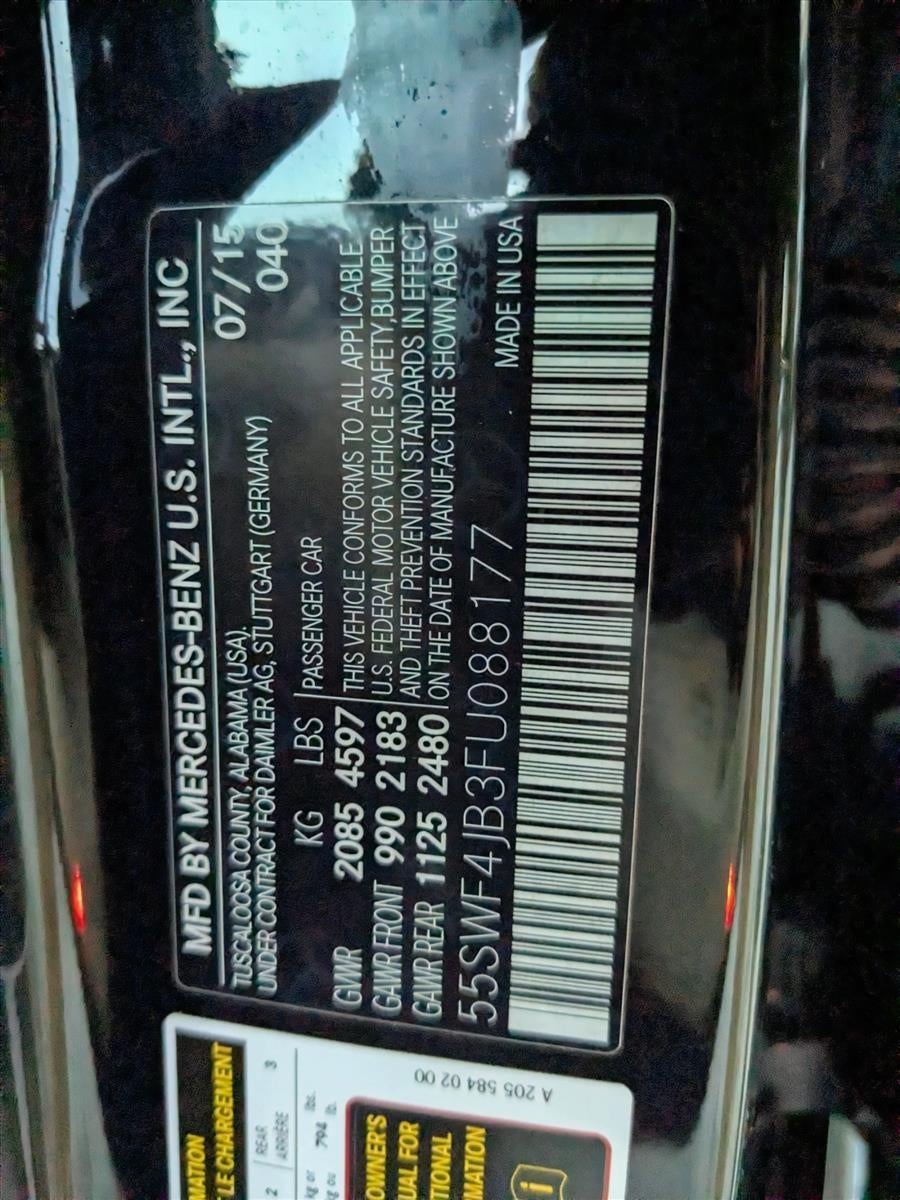 2015 Mercedes-Benz C-Class C 300 Luxury Sedan