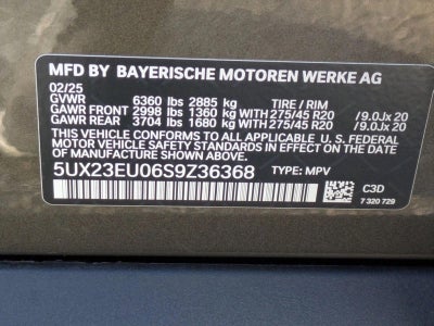 2025 BMW X5 xDrive40i Sports Activity Vehicle