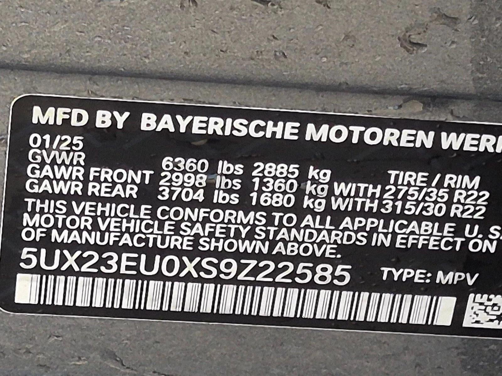 2025 BMW X5 xDrive40i Sports Activity Vehicle