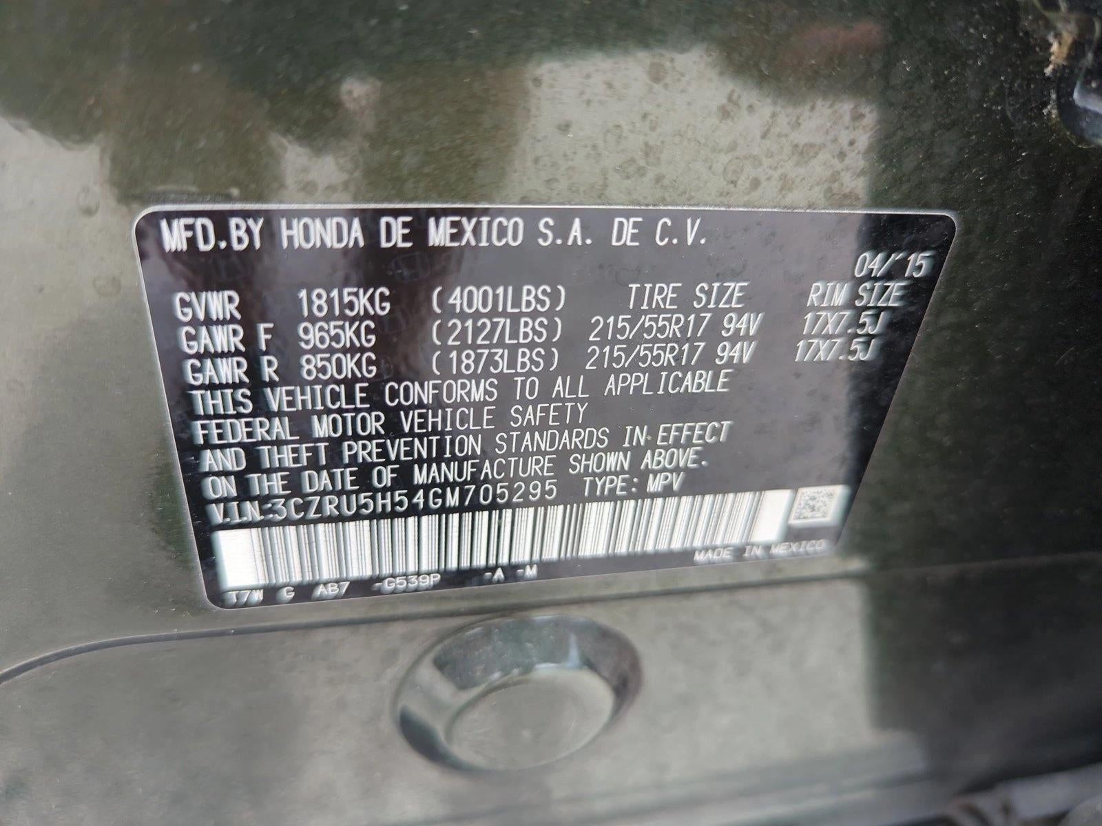 2016 Honda HR-V 2WD EX CVT