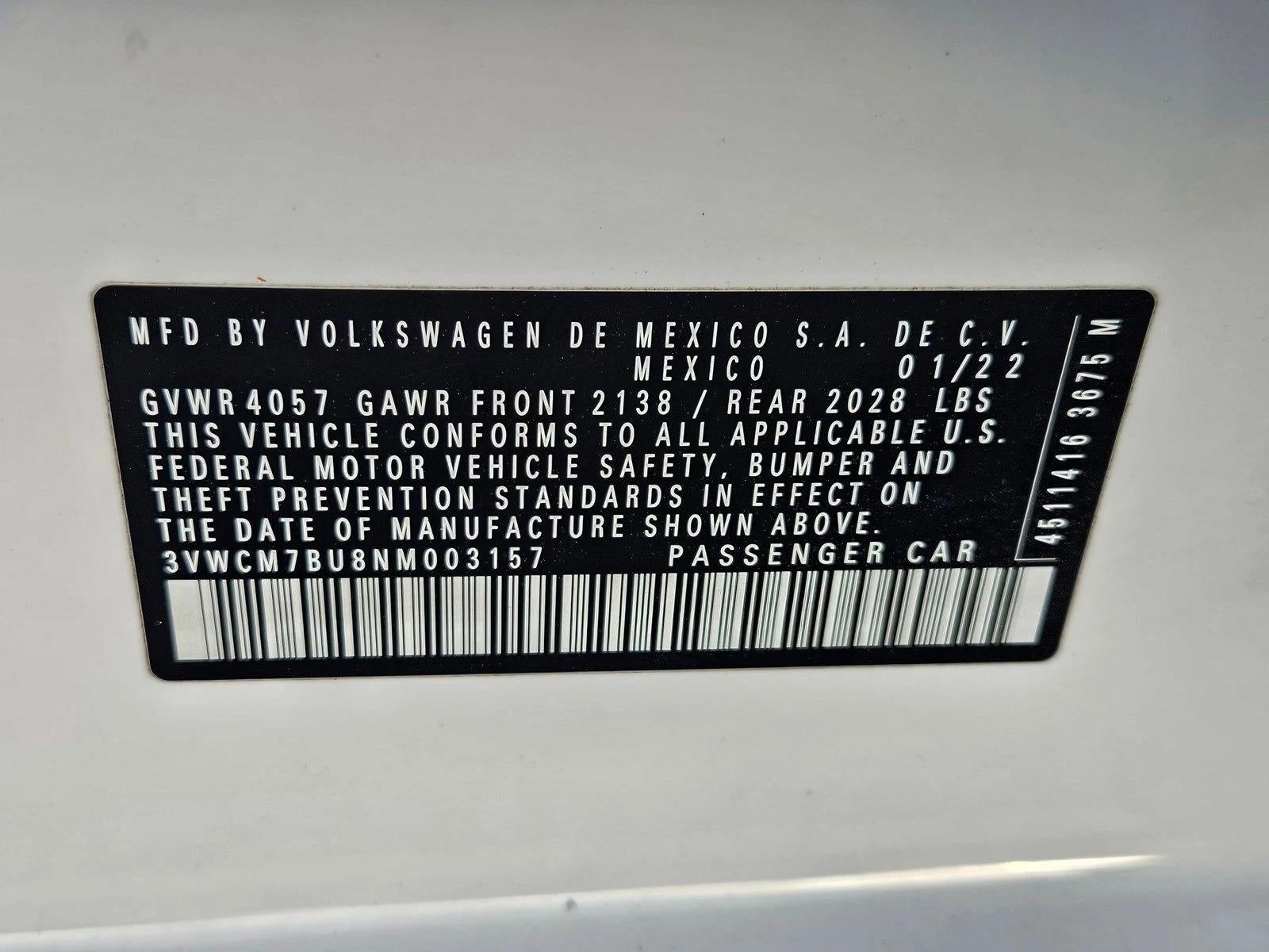 2022 Volkswagen Jetta S Auto