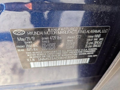 2019 Hyundai SANTA FE SE 2.4L Auto FWD