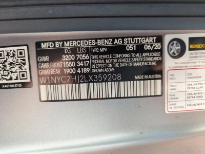 2020 Mercedes-Benz G-Class AMG® G 63 4MATIC® SUV