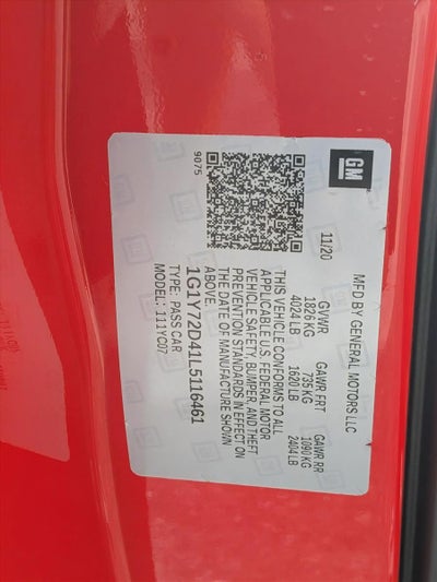 2020 Chevrolet Corvette Stingray Coupe 2LT