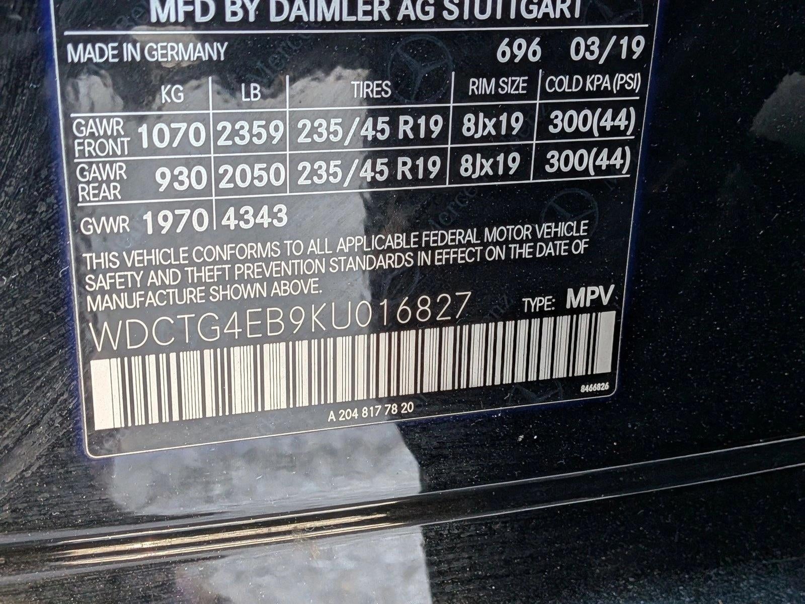 2019 Mercedes-Benz GLA GLA 250 SUV